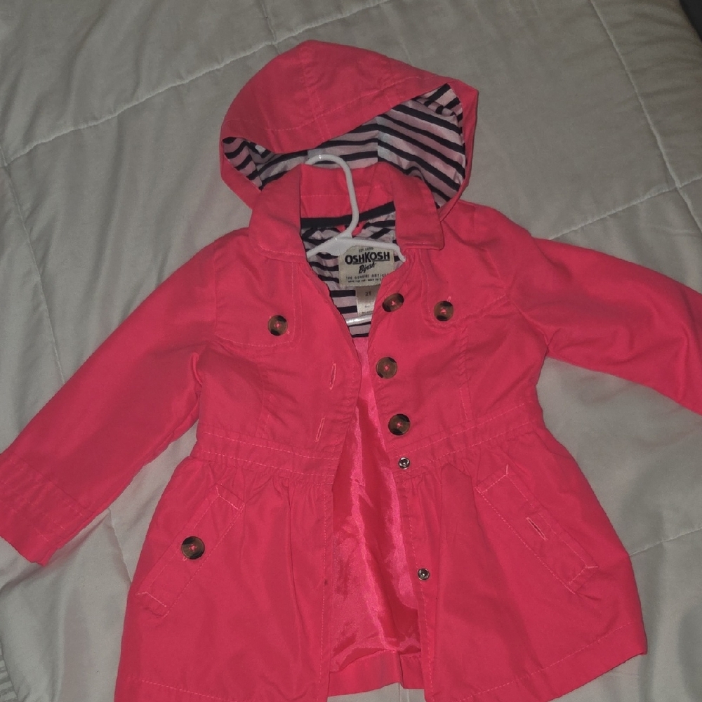 OshKosh B'gosh Vibrant Pink Raincoat for Kids